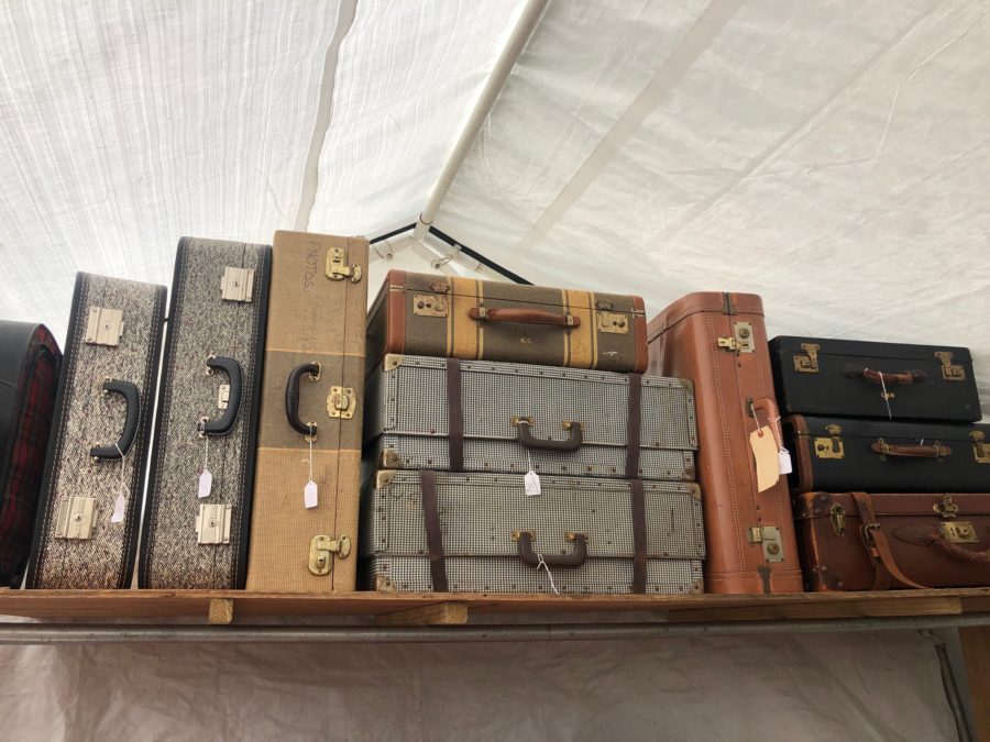 vintage suitcases, The Life's Patina team visits the Brimfield Antique Show