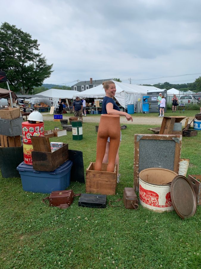 Funny photo, The Life's Patina team visits the Brimfield Antique Show